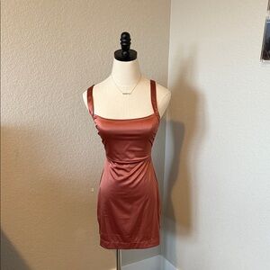 Free People Satin Mauve Mini Dress